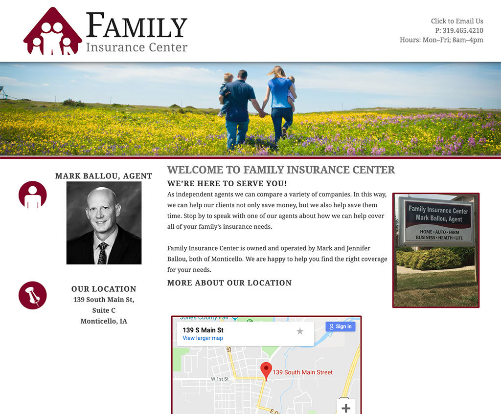 Family Insurance Center Website