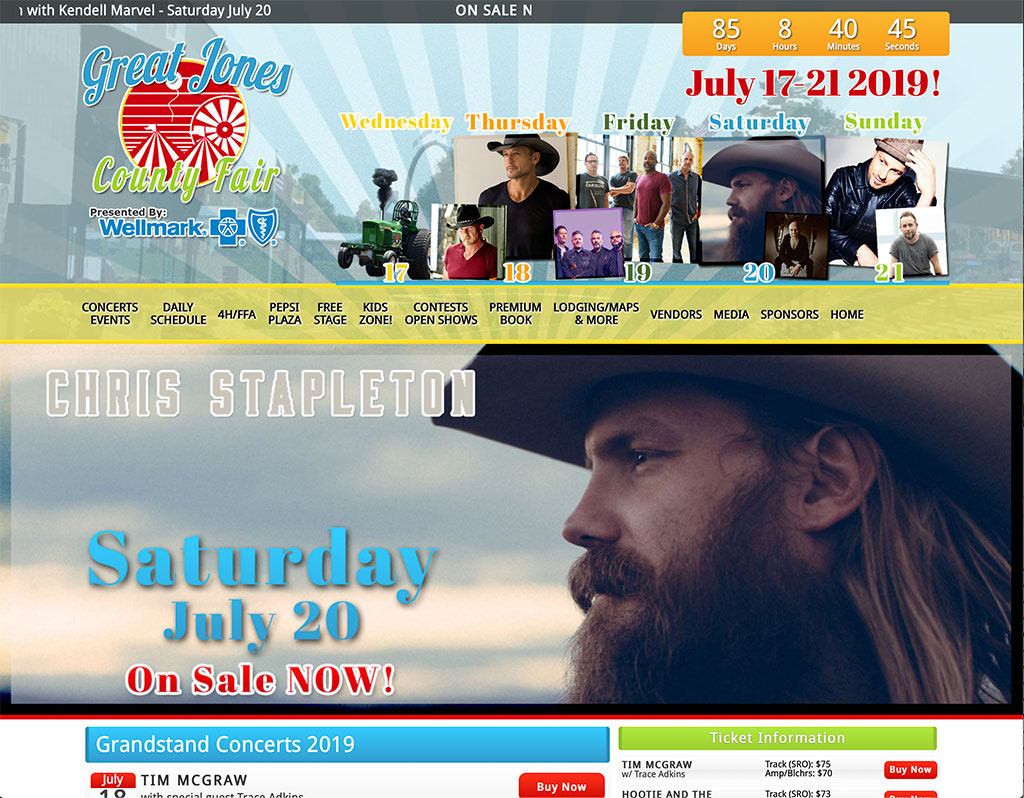 Great Jones County Fair Website